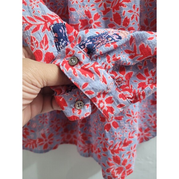 Xirena Cara Top In Tahiti Size Small Lightweight Floral Career Office Preppy - Picture 5 of 9